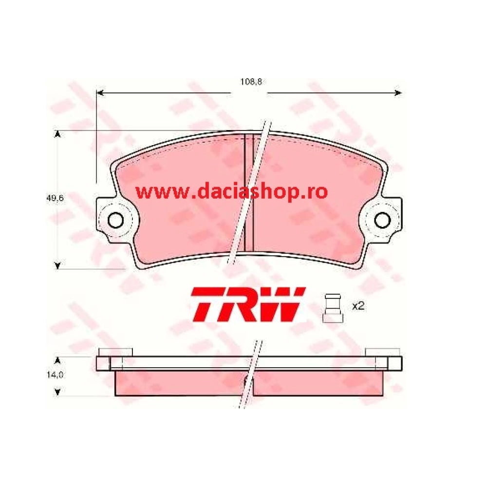 PLACUTE FRANA TRW SUPERNOVA / SOLENZA / PAPUC 1,9