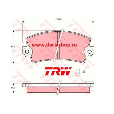 PLACUTE FRANA TRW SUPERNOVA / SOLENZA / PAPUC 1,9
