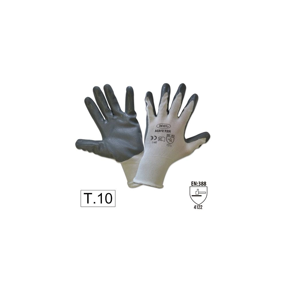 MANUSI DE LUCRU CU PALMA INTARITA DE NITRIL T10 JBM