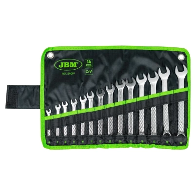 SET DE 14 CHEI COMBINATE - FINISAJ CROM JBM