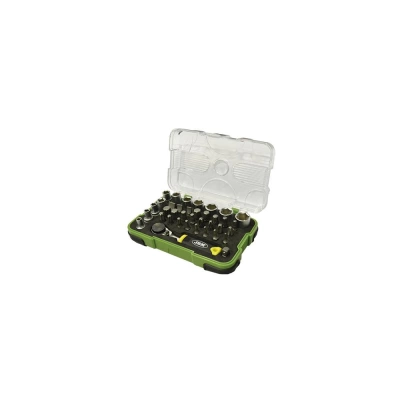 TRUSA DE 38 PIESE CU CLICHET TELESCOPIC DE 1/4` JBM