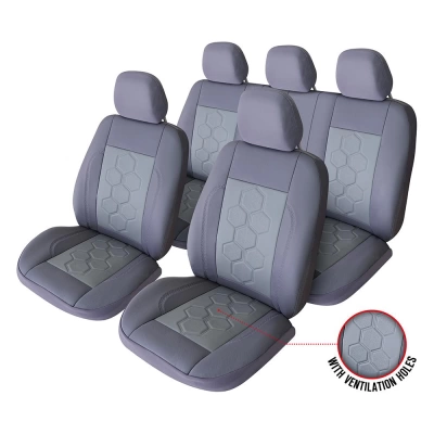 SET HUSE SCAUN EXCLUSIVE LEATHER KING GRI