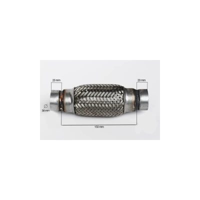 RACORD FLEXIBIL INNER & OUTER BRAID (B) 38X150 MM