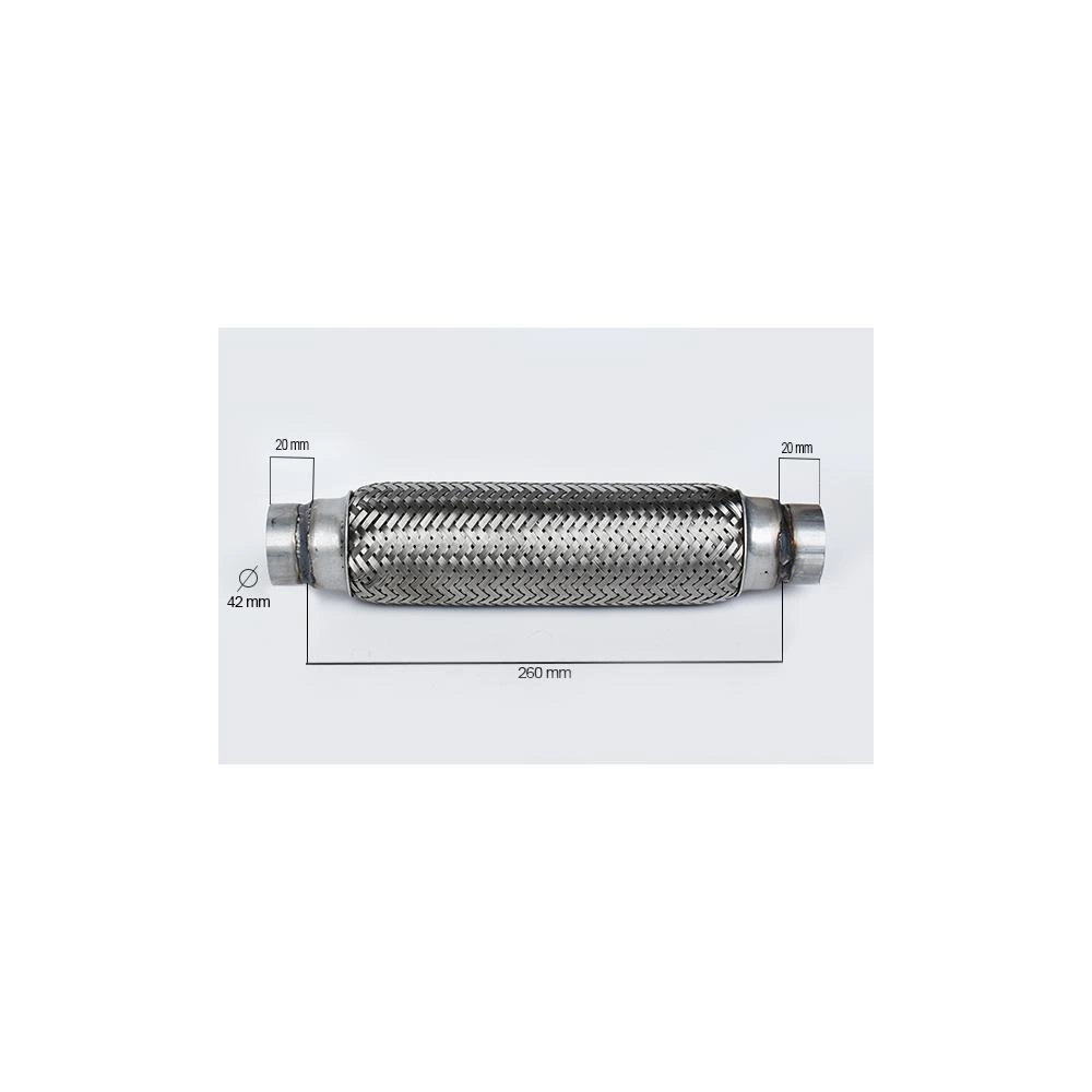RACORD FLEXIBIL INNER & OUTER BRAID (B) 42x260 MM