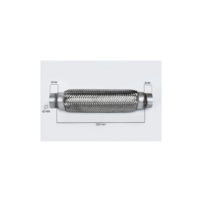 RACORD FLEXIBIL INNER & OUTER BRAID (B) 42x260 MM
