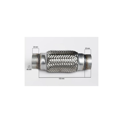 RACORD FLEXIBIL INNER & OUTER BRAID (B) 48x150 MM