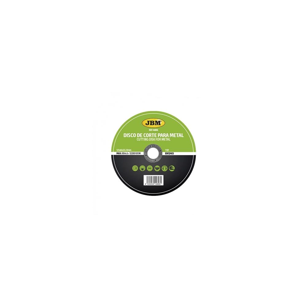 DISC DE TAIERE DEBITARE IN METAL 125 X 6 MM T27 JBM