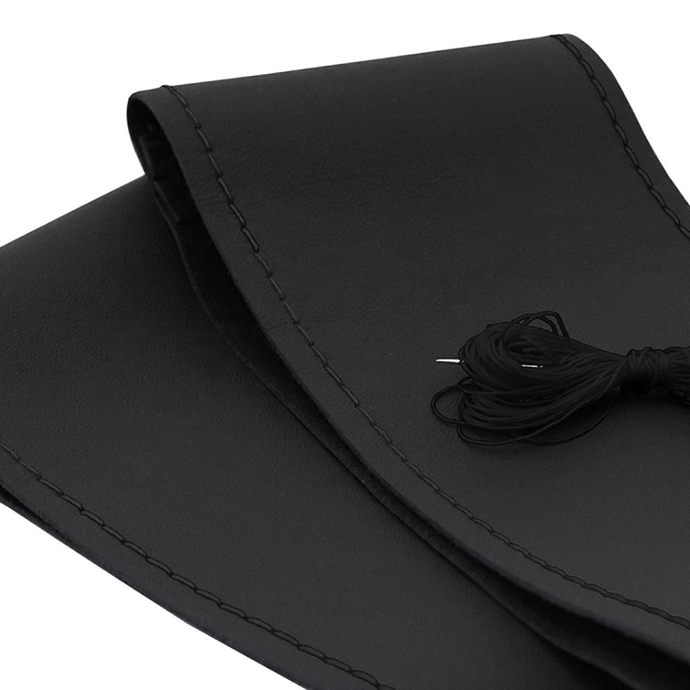 HUSA VOLAN CU SNUR PIELE NATURALA NEGRU 39-40 cm