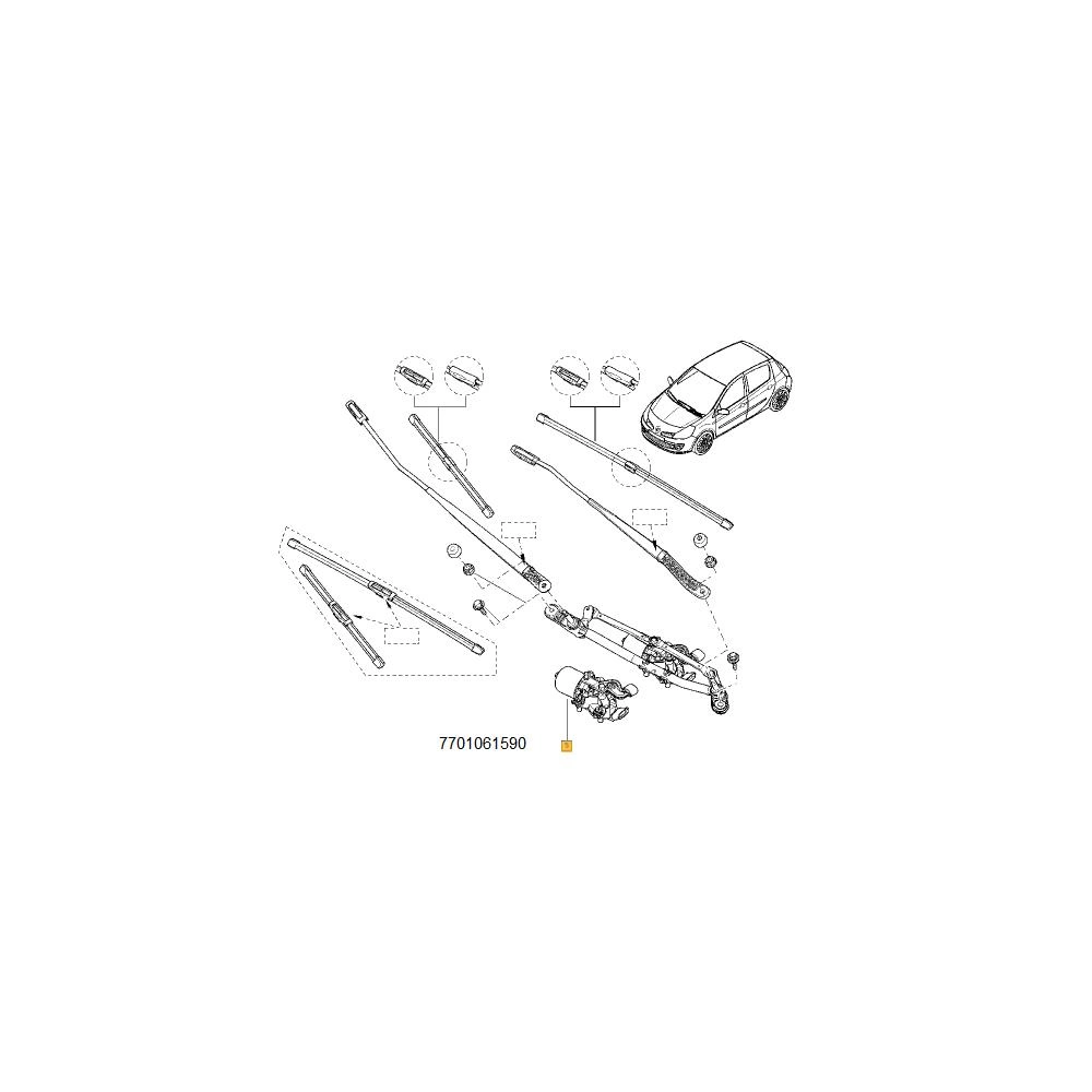 MOTORAS STERGATOR PARBRIZ