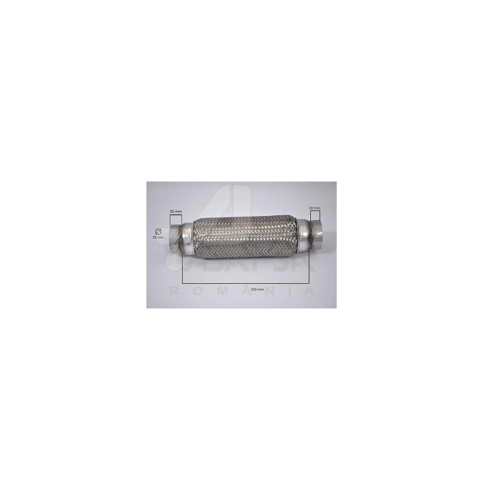 RACORD FLEXIBIL INNER & OUTER BRAID (B) 55X250 MM