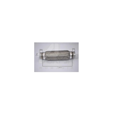 RACORD FLEXIBIL INNER & OUTER BRAID (B) 55X250 MM