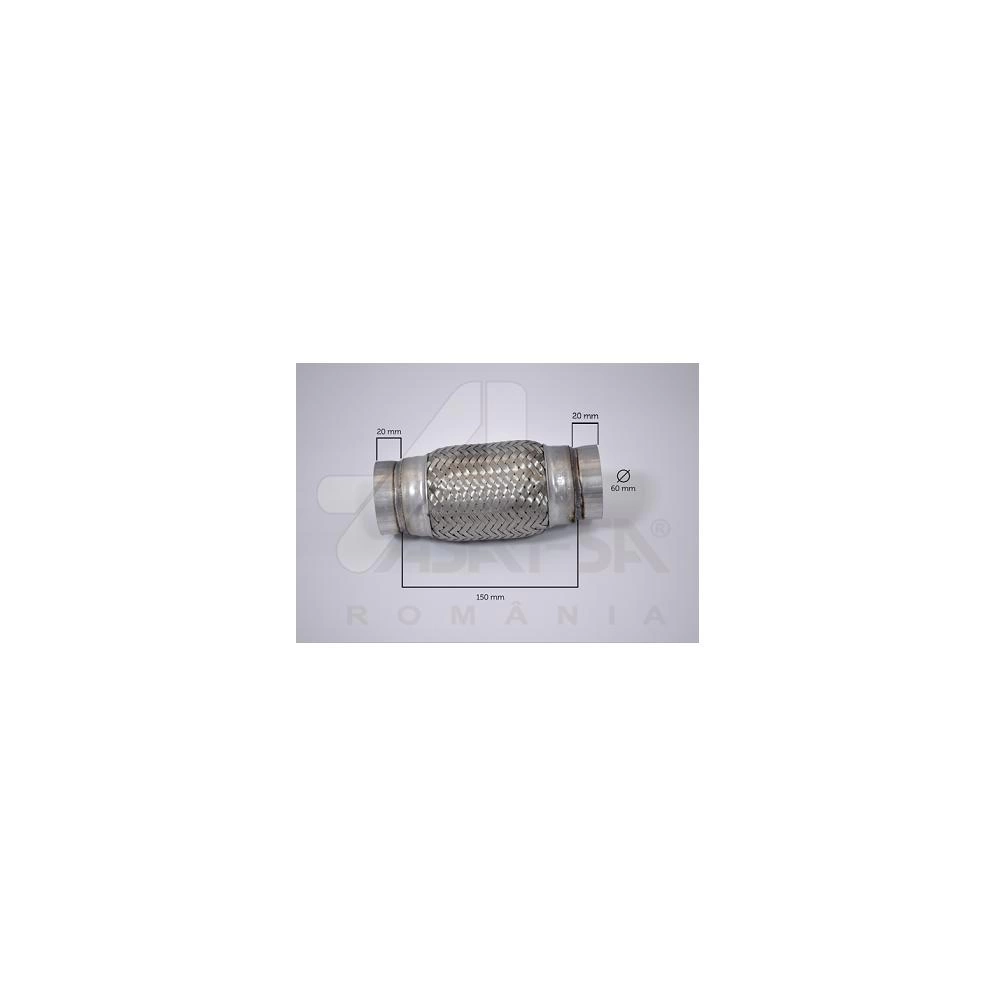 RACORD FLEXIBIL INNER & OUTER BRAID (B) 60X150 MM