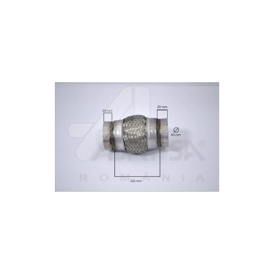 RACORD FLEXIBIL INNER & OUTER BRAID (B) 60X100 MM