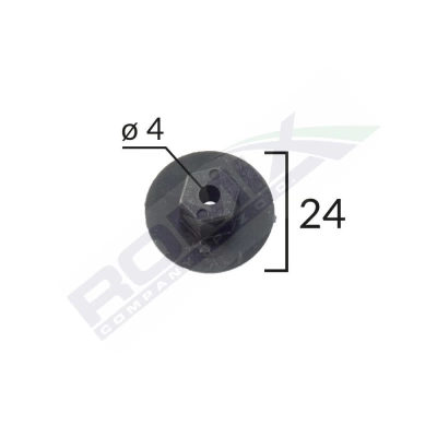 PIULITA MULTIPLE UTILIZARI PENTRU BMW/CITROEN/MERCEDES/VW/SEAT 4X24MM - NEGRU SET 10 BUC