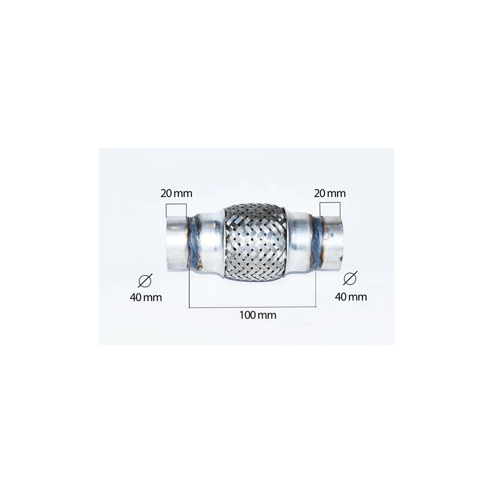RACORD FLEXIBIL INNER & OUTER BRAID (B) 40X100 MM