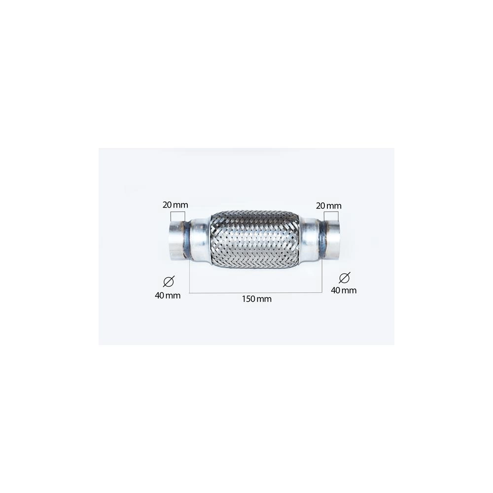 RACORD FLEXIBIL INNER & OUTER BRAID (B) 40X150 MM
