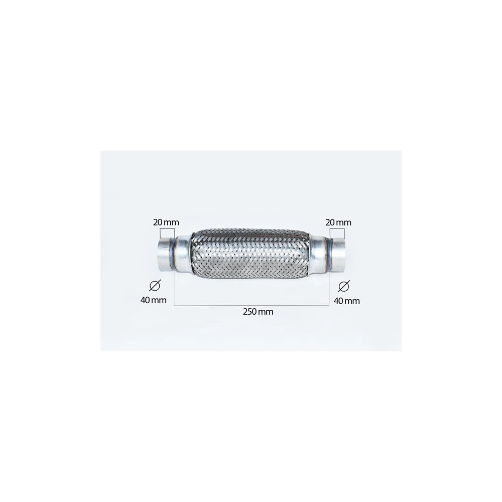 RACORD FLEXIBIL INNER & OUTER BRAID (B) 40X200 MM