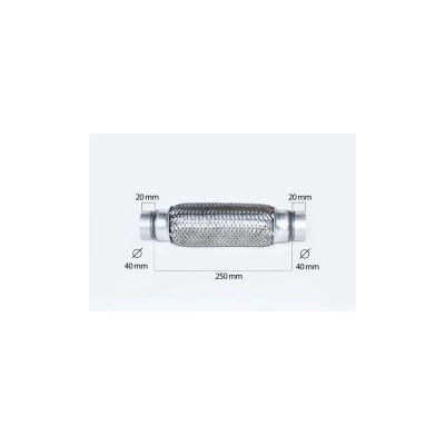 RACORD FLEXIBIL INNER & OUTER BRAID (B) 40X200 MM
