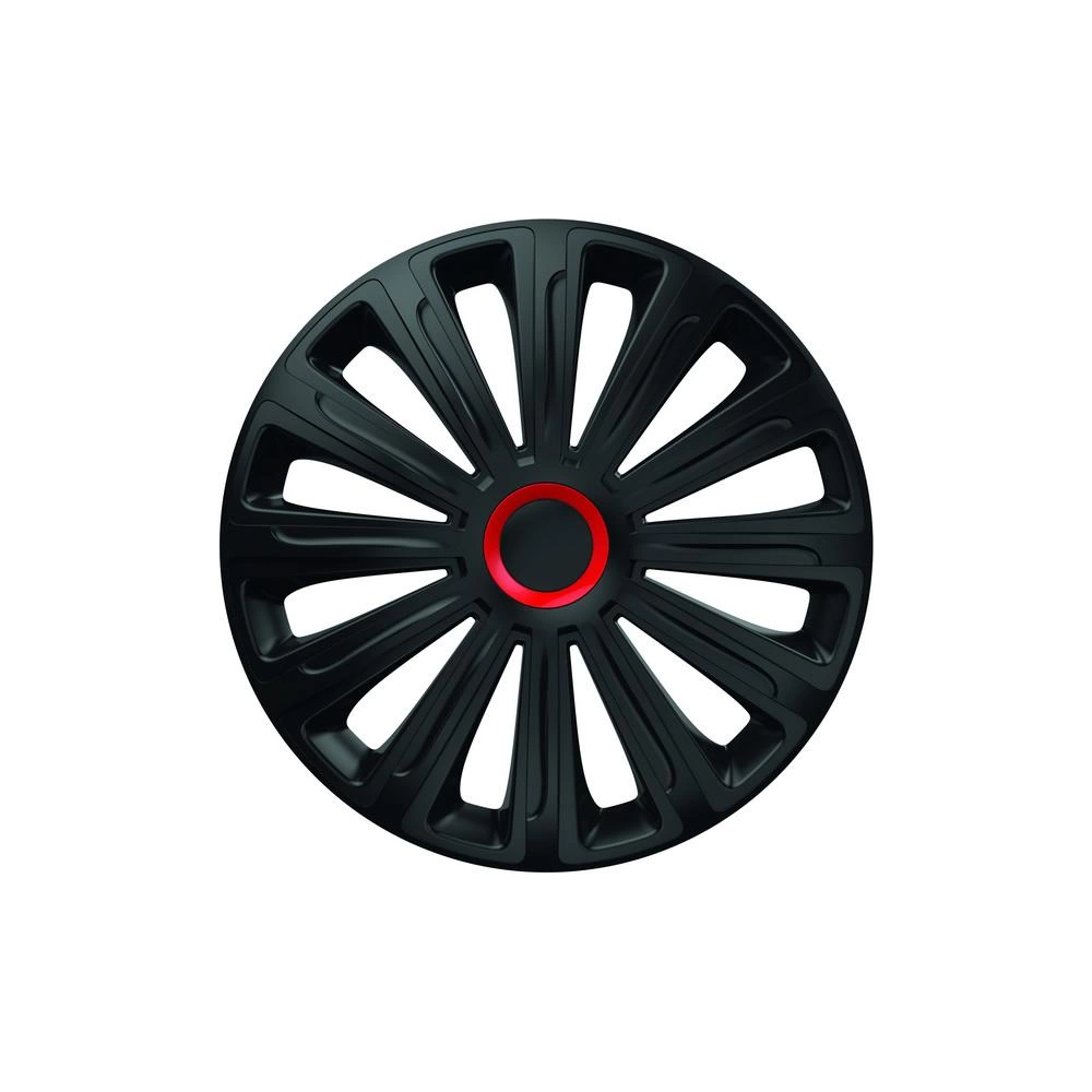 SET CAPACE ROTI 15` NEGRE CU INEL ROSU TREND