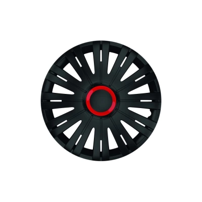 SET CAPACE ROTI 15` NEGRE CU INEL ROSU ACTIVE
