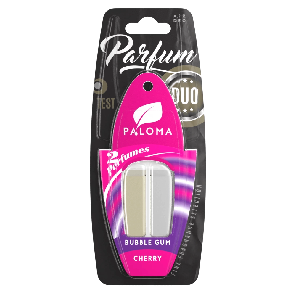Odorizant auto Paloma Parfum DUO Cherry/Bubble Gum 2x3ml