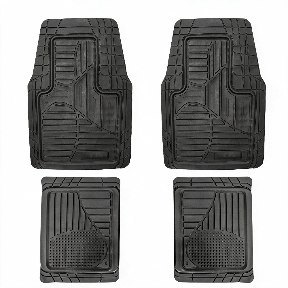 Covorașe auto universale ajustabile groase și aderente Carguard – 72 x 47 cm / 71 x 43,5 cm PVC – negru