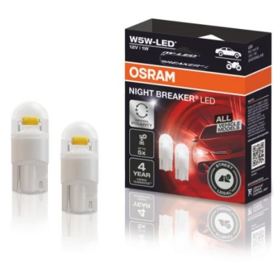 SET 2 BECURI LED 12V W5W OSRAM OMOLOGATE