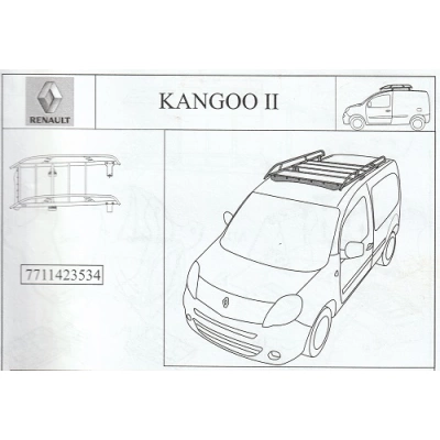 PORTBAGAJ DE PLAFON KANGOO 2 CU TRAPA SPATE
