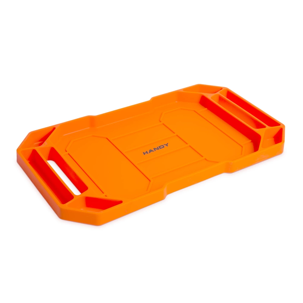 HANDY - Tavă cauciuc pentru unelte, cu compartimente şi mâner - 53 x 29,5 x 3,5 cm