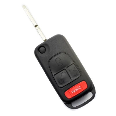 Mercedes Benz - Carcasa tip cheie briceag cu 3 butoane, buton panica, lama 4 